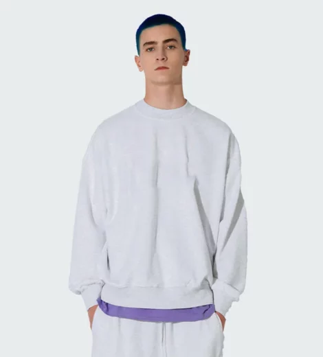 Crew neck mens custom sweatshirt