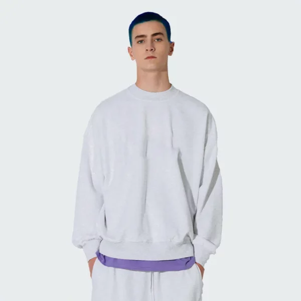Crew neck mens custom sweatshirt