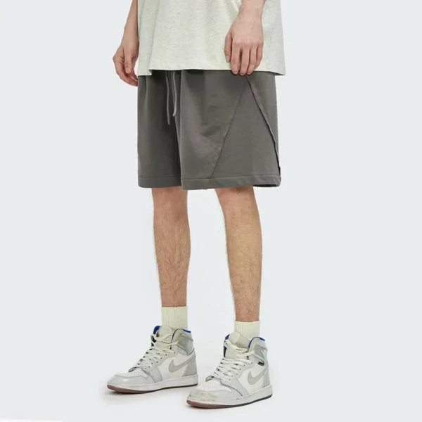 Cut and sew mens custom design sweat shorts