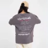 Acid wash unisex T shirt vintage with custom printing - Image 10