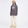 Acid wash unisex T shirt vintage with custom printing - Image 8