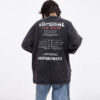 Acid wash unisex T shirt vintage with custom printing - Image 5