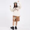 Applique embroidery loose fit drop shoulder unisex polo shirt - Image 4