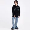 Applique embroidery loose fit drop shoulder unisex polo shirt - Image 9