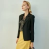 Vintage puff long sleeve blouse with tied collar - Image 5