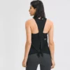 Woman gym back knot sports tank top - Image 15