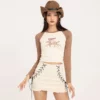 Contrast raglan long sleeve cropped women’s T shirt - Image 8