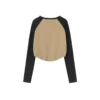 Contrast raglan sleeve printed women’s T shirt - Image 6