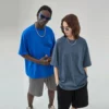 Custom 100%cotton loose fit unisex T shirt - Image 7