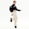 Custom cropped loose fit hoodie with taped sleeves - Image 6
