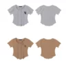 Custom open button round neck cropped top - Image 11
