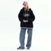 Custom oversized embroidery hoodie wholesale - Image 4