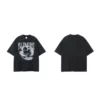 Custom printed unisex T shirt with vintage stone wash distressed - Image 14
