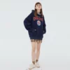 Custom printing loose fit fleece unisex hoodie - Image 6