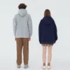 Custom printing loose fit fleece unisex hoodie - Image 3
