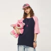 Customized loose contrast raglan sleeve unisex T shirt - Image 7