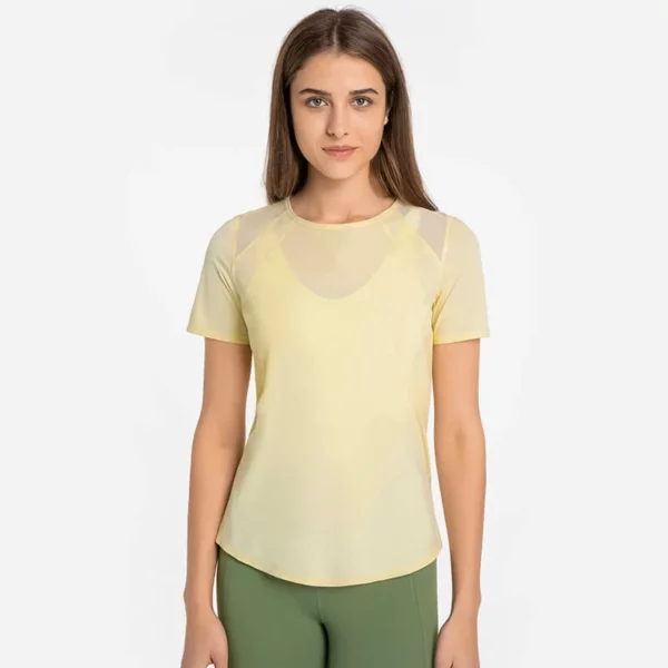Short sleeve lightweight mesh t shirt
