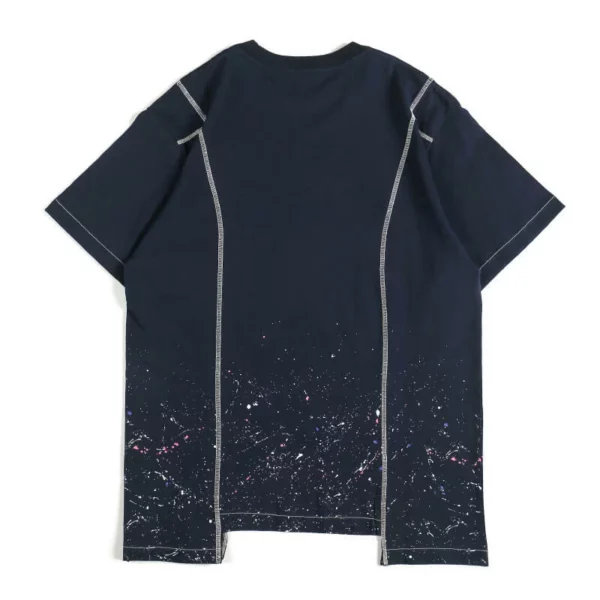 interlock spot printing irregular t shirt