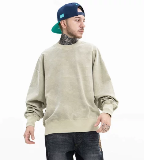 Drop shoulder oversized custom sweatshirt