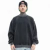 Vintage wash ripped cuff mens sweatshirt - Image 2