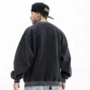Vintage wash ripped cuff mens sweatshirt - Image 3