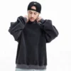 Vintage wash ripped cuff mens sweatshirt - Image 4