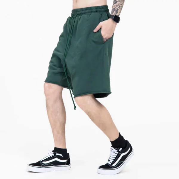 Custom cotton polyester sweat shorts for mens