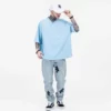 Ribbed v neck heavyweight loose fit mens t shirt - Image 4