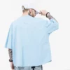 Ribbed v neck heavyweight loose fit mens t shirt - Image 5