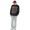 Faded design unisex sweatshirt with custom printing - Image 8