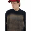 Faded design unisex sweatshirt with custom printing - Image 10