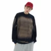 Faded design unisex sweatshirt with custom printing - Image 11