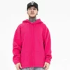 Fleece relaxed fit stopper hem hoodie - Image 5