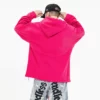 Fleece relaxed fit stopper hem hoodie - Image 4