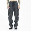 Cargo pocket vintage style mens jogger pants - Image 4