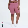 Short cropped workout leggings with side pockets - Image 2
