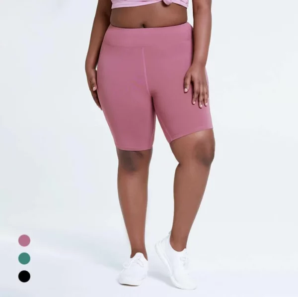 Short cropped workout leggings with side pockets