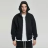 Men’s french terry full zip hoodie wholesale - Image 8