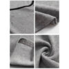Scoop neck ribbed cropped top womens curved hem t shirt - Image 8