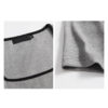 Scoop neck ribbed cropped top womens curved hem t shirt - Image 7