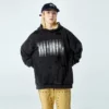 Oversized fit long sleeve destroyed fleece unisex hoodie - Image 5