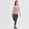 Woman gym back knot sports tank top - Image 3