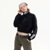 Quarter zip up embroidered sweatshirt wholesale - Image 5