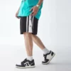 Mens relaxed fit shorts with embroidery stripe - Image 5