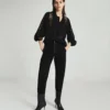 Balloon sleeve lace chiffon blouse with pleated collar - Image 7