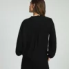 Balloon sleeve lace chiffon blouse with pleated collar - Image 4