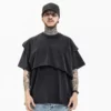 Streetwear vintage wash two-piece t shirt - Image 2