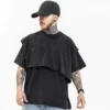 Streetwear vintage wash two-piece t shirt - Image 7