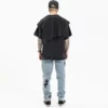 Streetwear vintage wash two-piece t shirt - Image 3