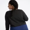 Cropped long sleeve button fitness & yoga wear woman’s top - Image 4